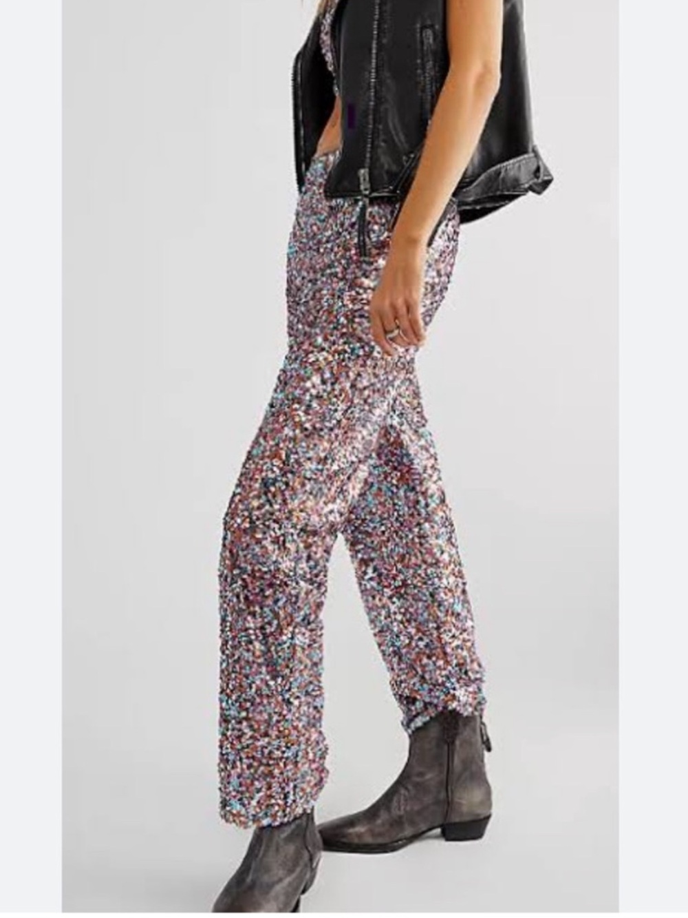 Free People Multicolor Sequin Pants
